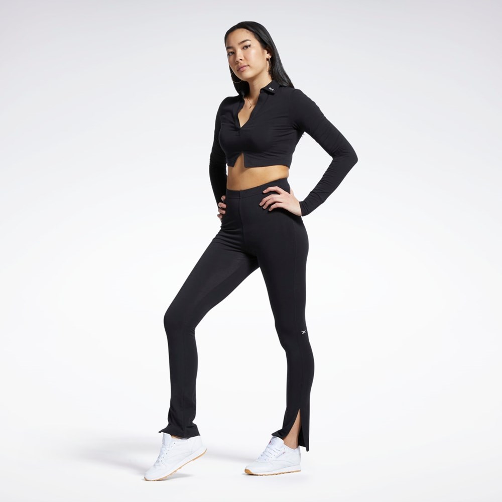 Reebok Classics Bomull Leggings Svarte | DXHKGP-801