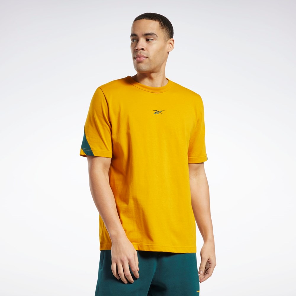 Reebok Classics Brand Proud T-Shirt Bright Ochre | ACOGHS-678