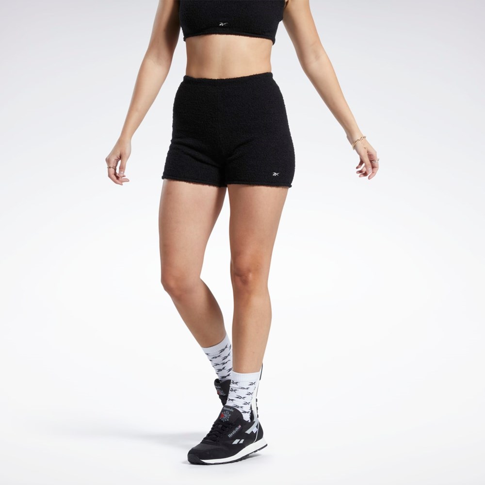 Reebok Classics Cozy Legging Shorts Svarte | XSWOCR-752