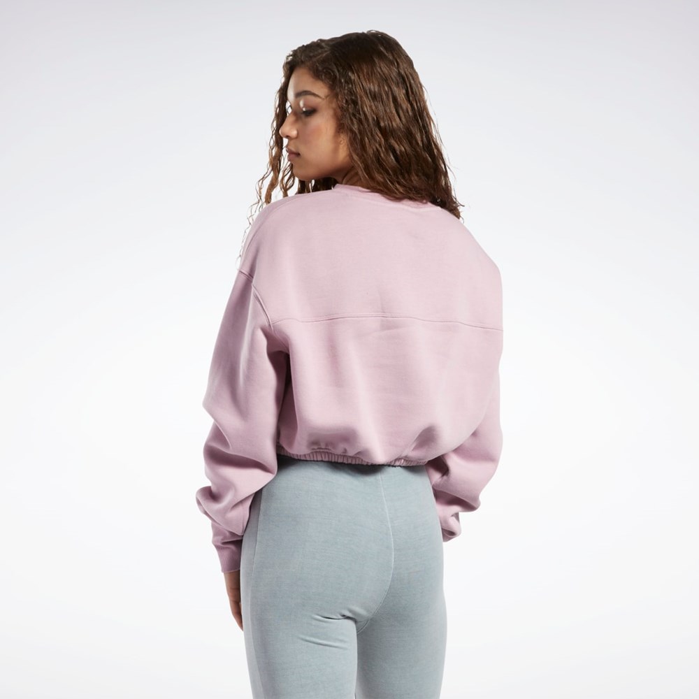 Reebok Classics Fleece Sweatshirt Infused Lilac | QJEXYA-987