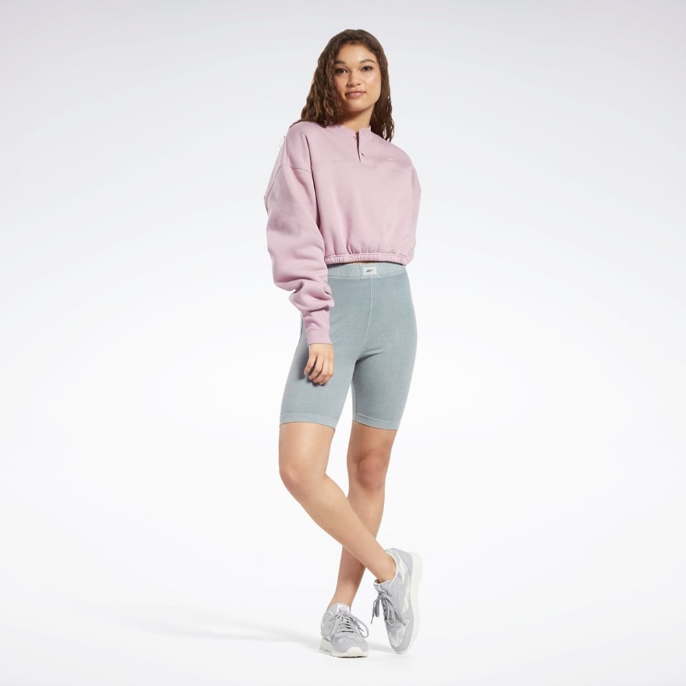 Reebok Classics Fleece Sweatshirt Infused Lilac | QJEXYA-987