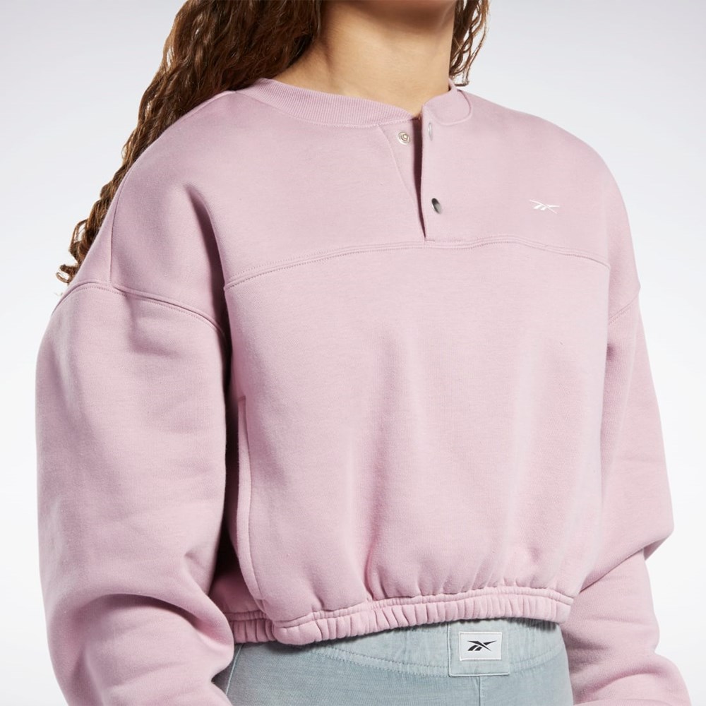 Reebok Classics Fleece Sweatshirt Infused Lilac | QJEXYA-987