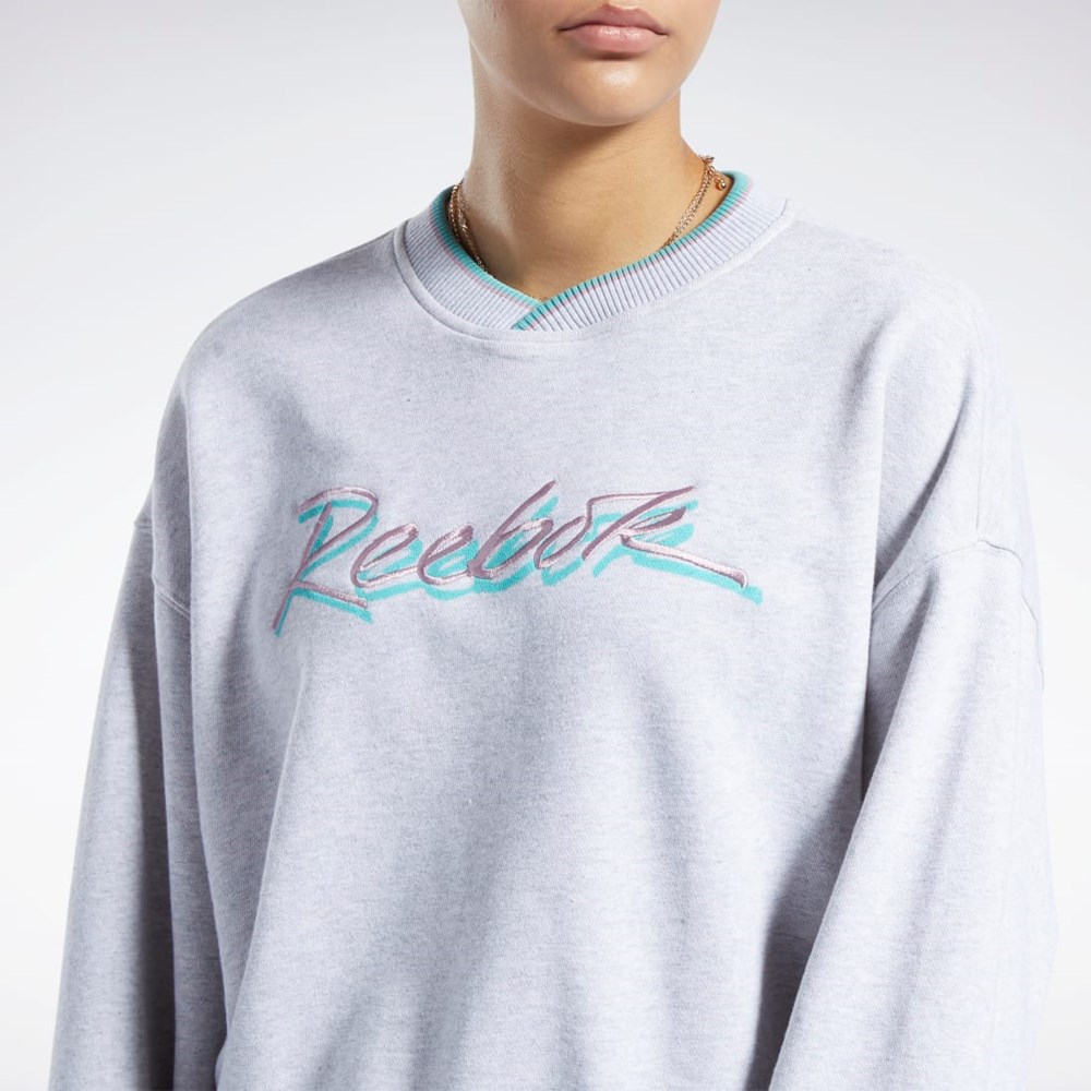 Reebok Classics Grafiske Sweatshirt Lyse Grå | NCUQRD-948