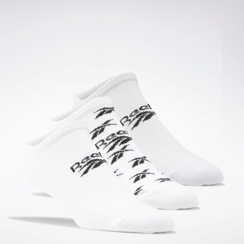 Reebok Classics Invisible Socks 3 Pairs Hvite Grå Hvite | BKFGNM-365