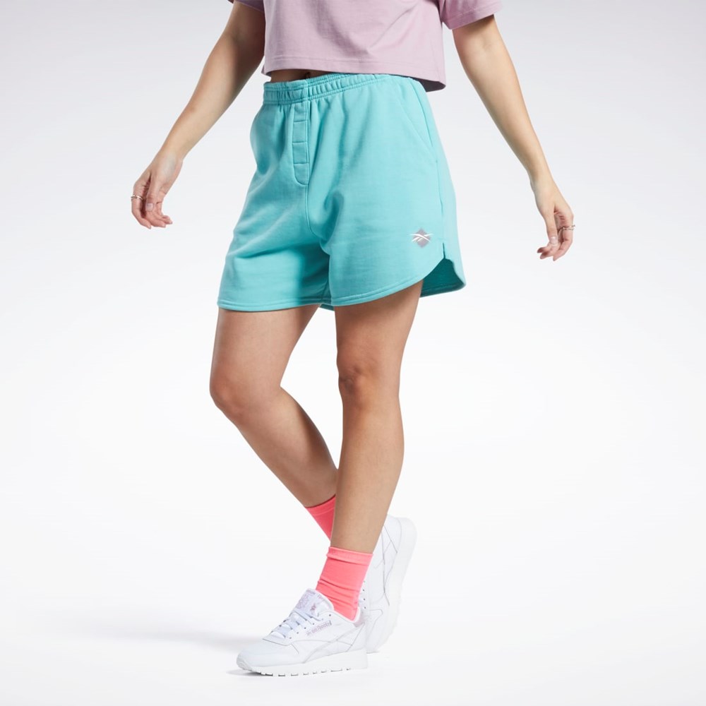 Reebok Classics Knit Shorts Semi Classic Teal | KGFYQI-852