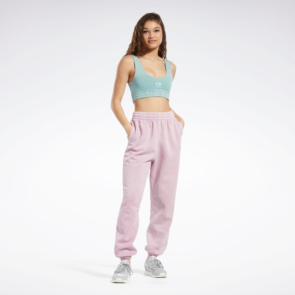 Reebok Classics Natural Dye Fleece Pants Infused Lilac | PQZLRW-063