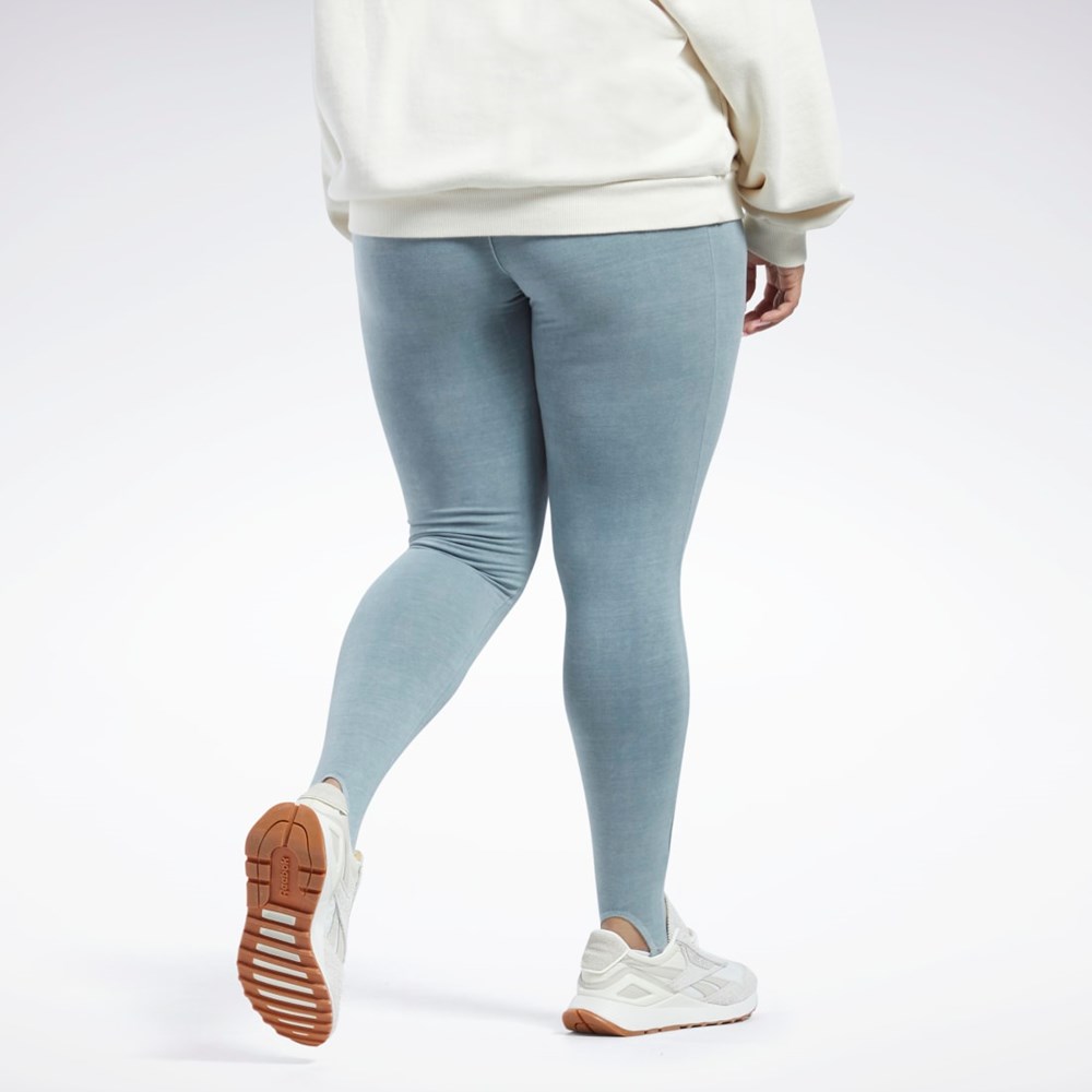 Reebok Classics Natural Dye Stirrup Leggings (Plus Size) Grå | YRZHBP-632