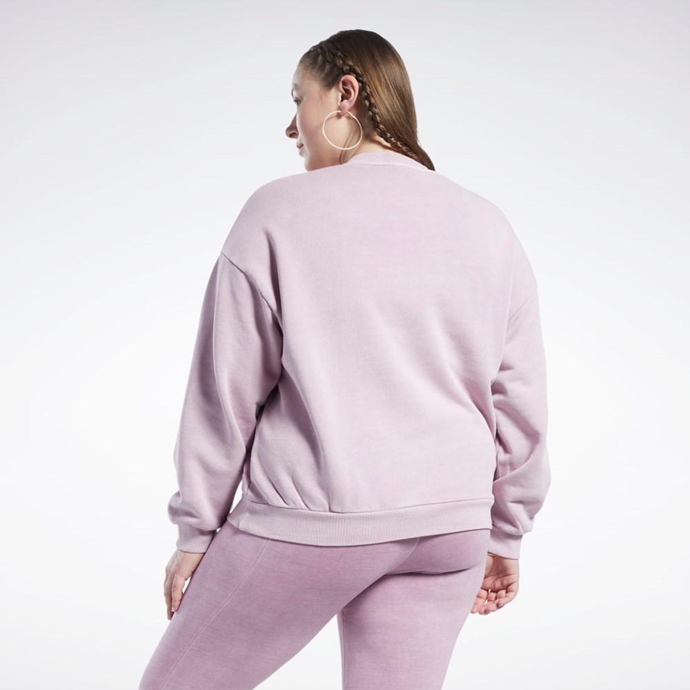 Reebok Classics Natural Dye Sweatshirt (Plus Size) Infused Lilac | UORNMH-485