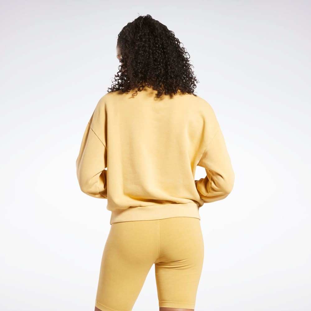 Reebok Classics Natural Dye Sweatshirt Bright Ochre | MOQLHW-789