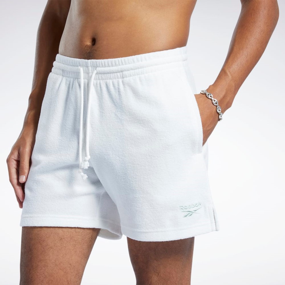 Reebok Classics Terry Shorts Chalk | HSDOGP-429