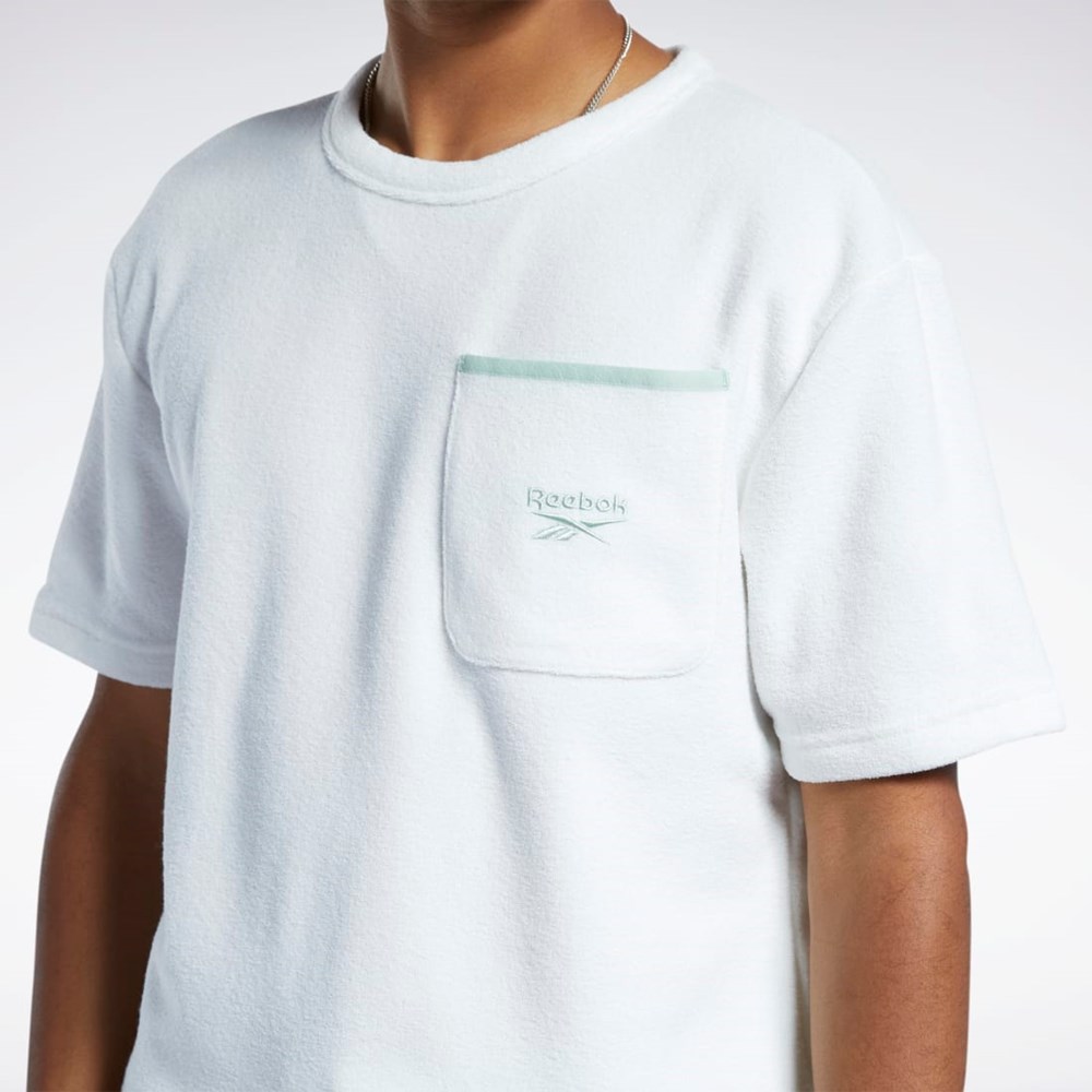 Reebok Classics Terry T-Shirt Chalk | KUBRHI-172