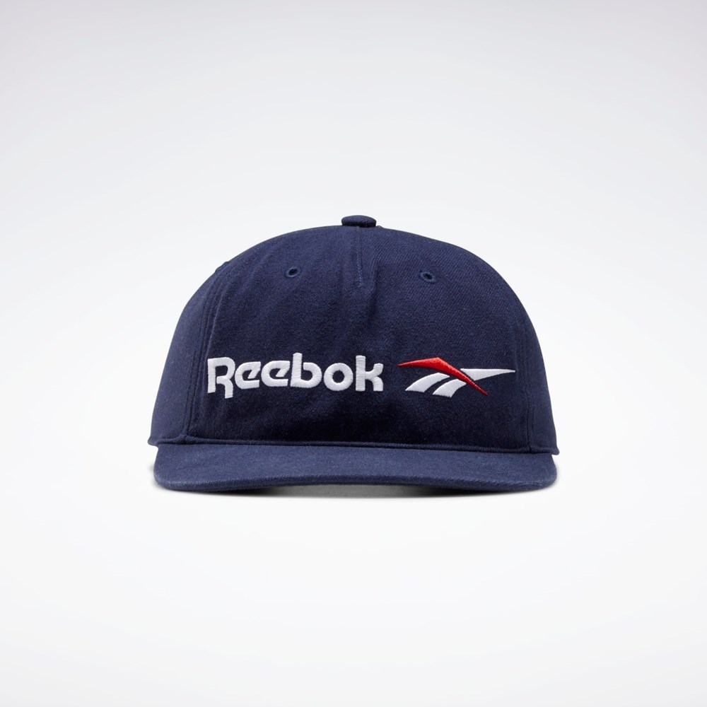 Reebok Classics Vector Flate Peak Hat Marineblå Marineblå | QYALPD-812