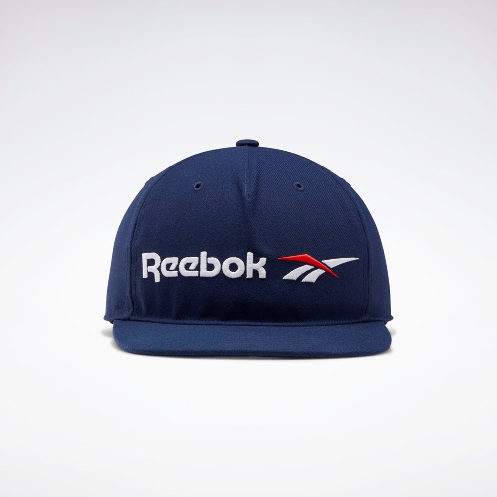 Reebok Classics Vector Flate Peak Hat Marineblå | SUCZFT-806