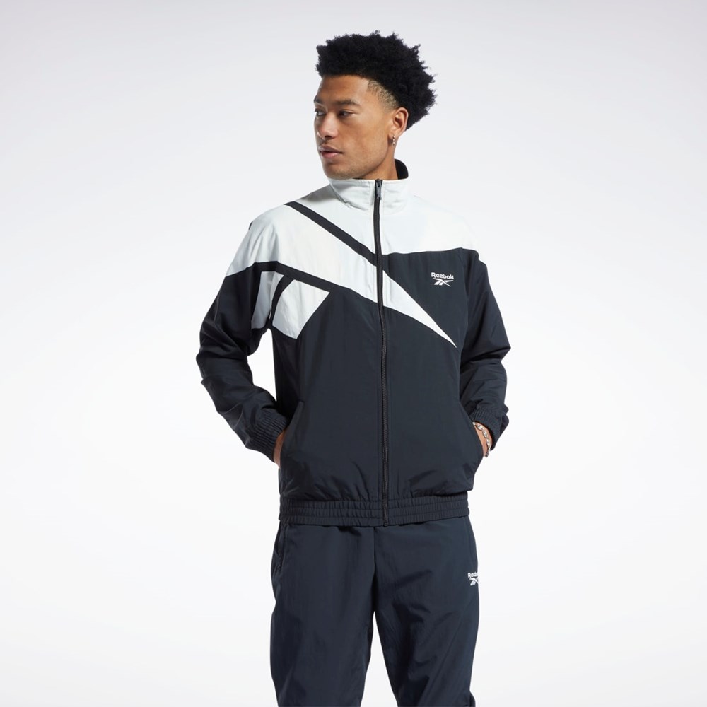 Reebok Classics Vector Track Jacket Svarte Svarte | KXGOJY-130