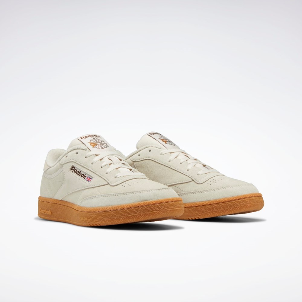 Reebok Club C 85 Shoes Brune | LAKTCW-243