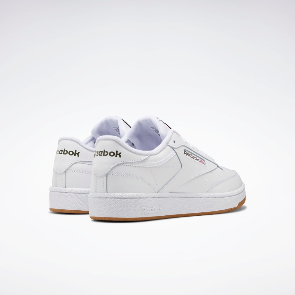 Reebok Club C 85 Shoes Hvite Grønn | FNSVQA-621