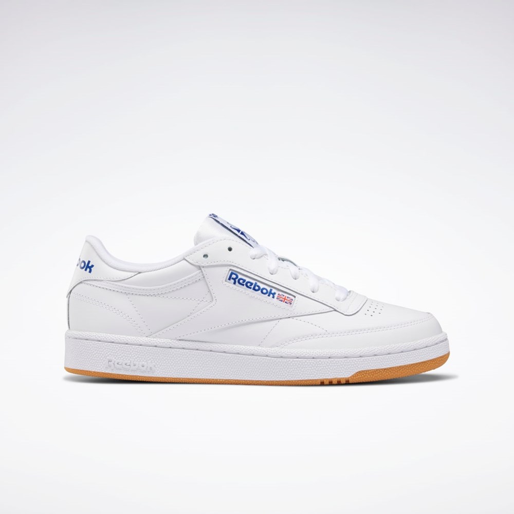 Reebok Club C 85 Shoes Hvite Kongeblå | CUPHGZ-147