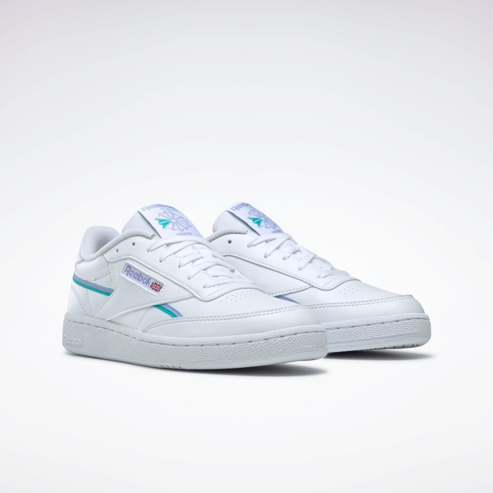 Reebok Club C 85 Veganske Shoes Hvite | IRJOZE-734