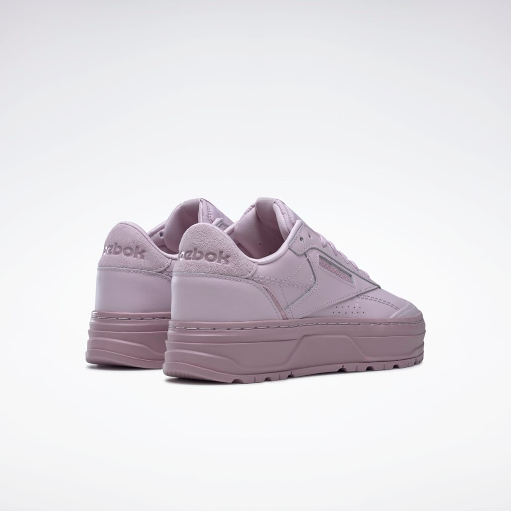 Reebok Club C Double GEO Shoes Lilla Lilla | PDBKRH-475