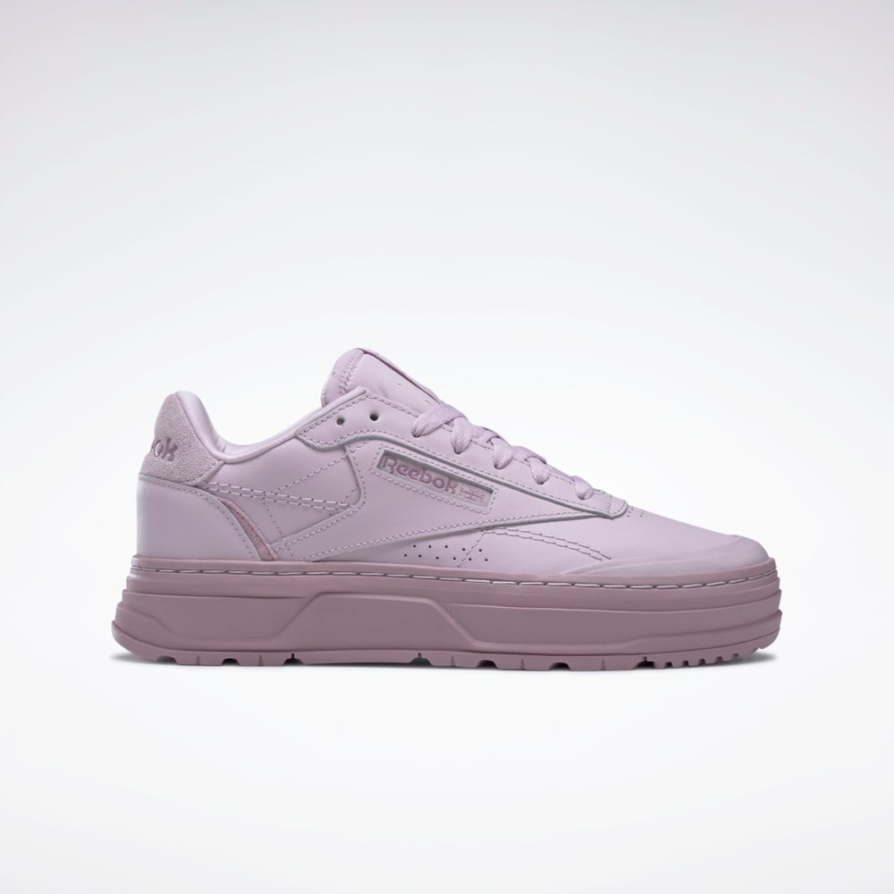 Reebok Club C Double GEO Shoes Lilla Lilla | PDBKRH-475