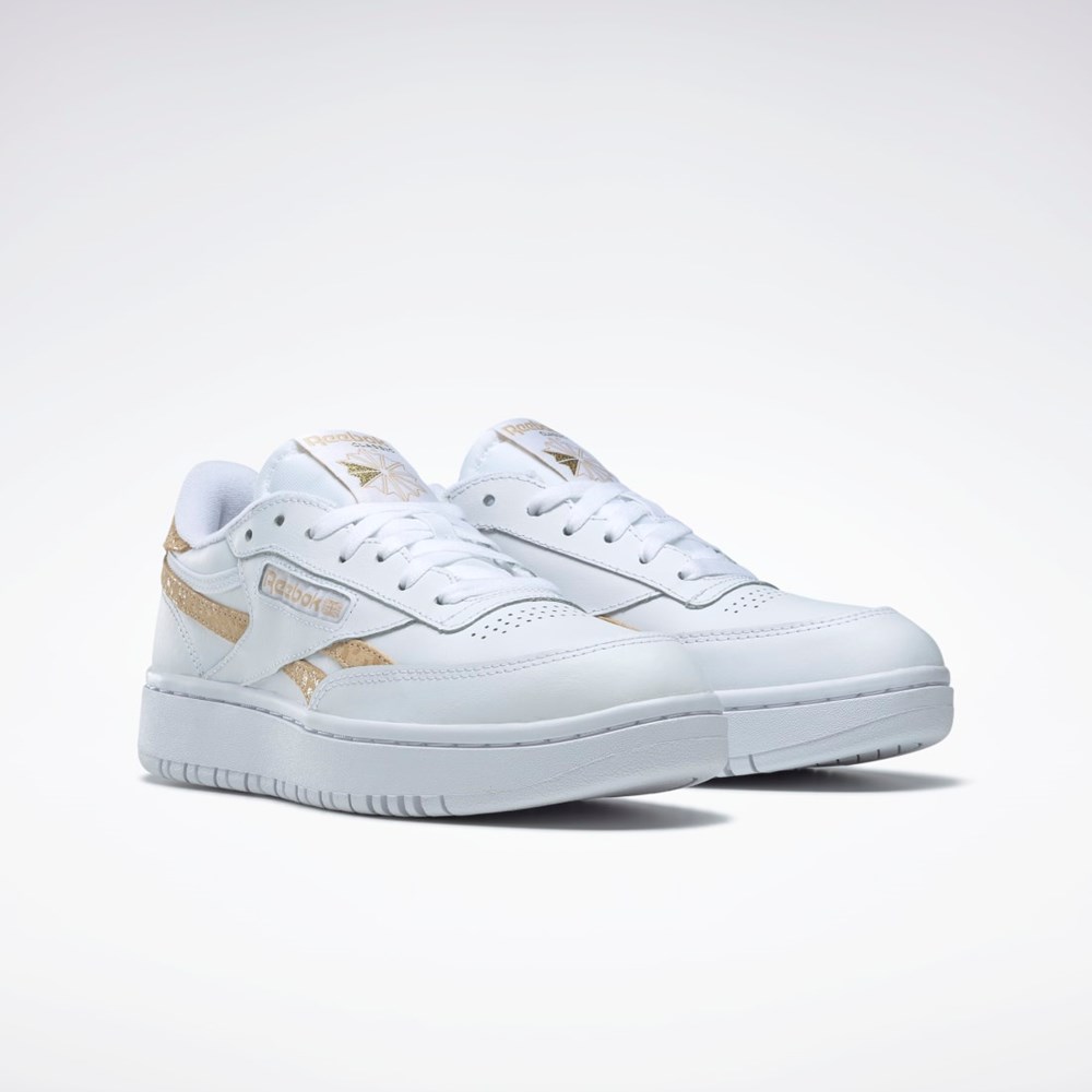 Reebok Club C Double Revenge Shoes Hvite Hvite | KJPHRM-894