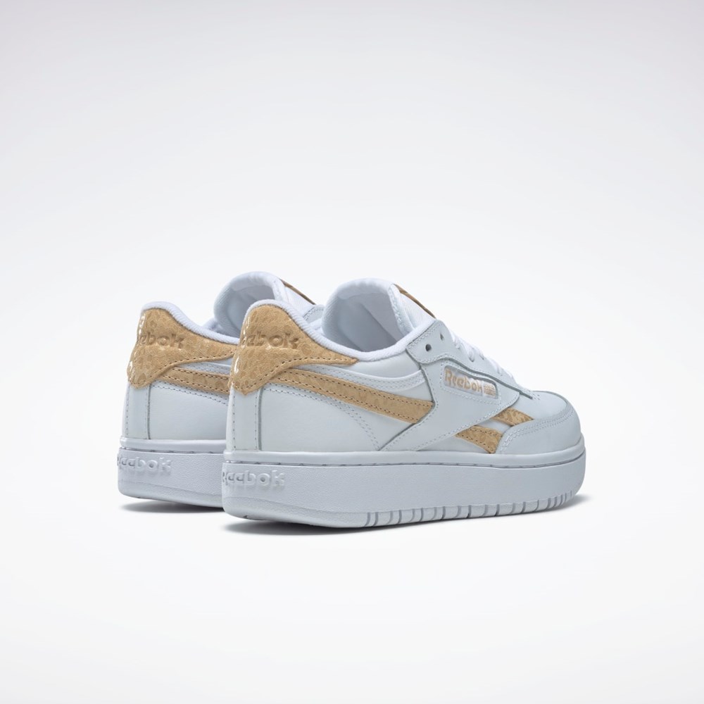 Reebok Club C Double Revenge Shoes Hvite Hvite | KJPHRM-894