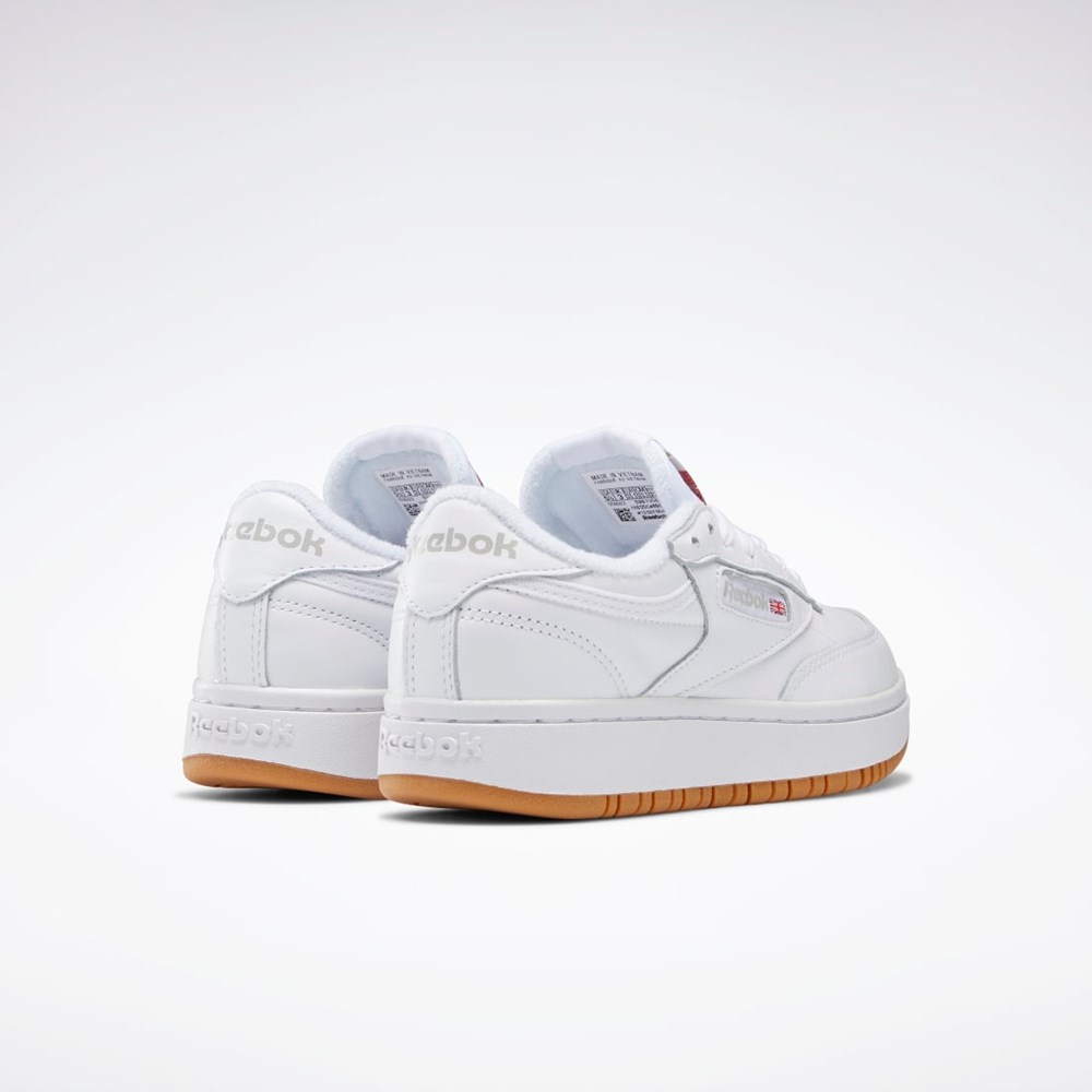 Reebok Club C Double Shoes Hvite Hvite | PGRUCF-674