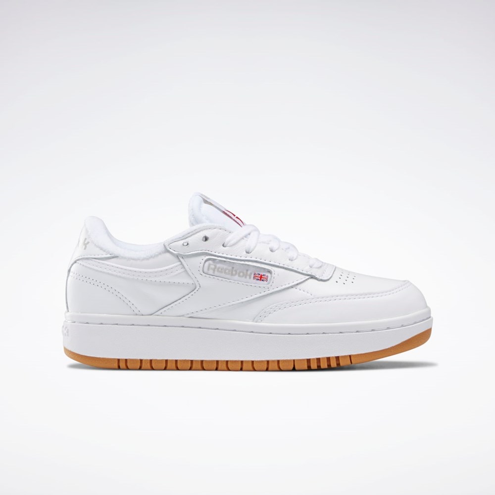 Reebok Club C Double Shoes Hvite Hvite | PGRUCF-674