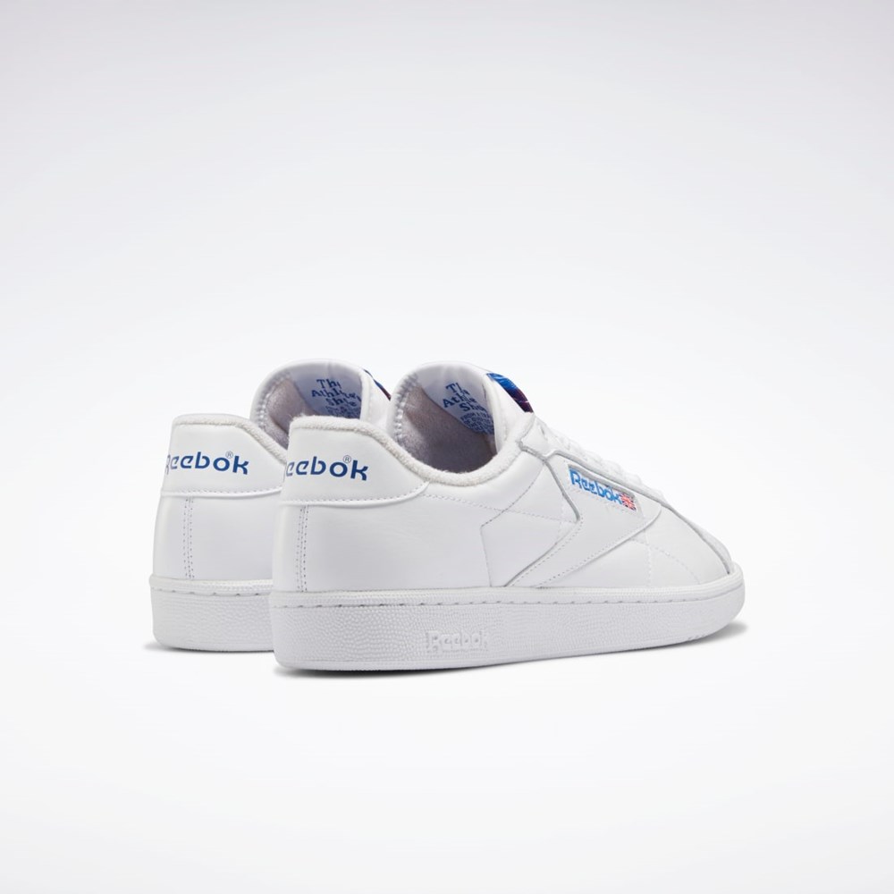 Reebok Club C Grounds Shoes Hvite Blå Rød | HAWZRY-651