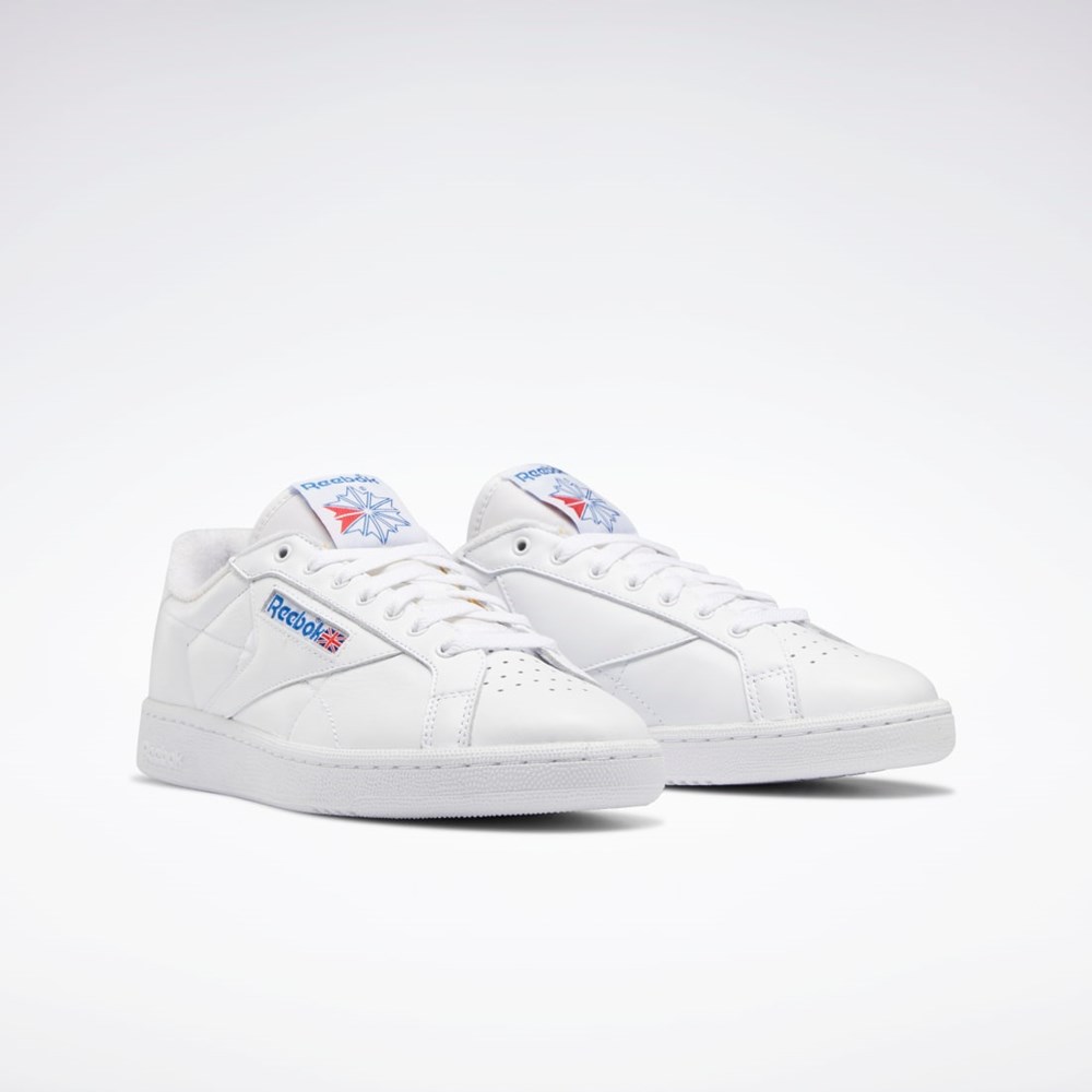 Reebok Club C Grounds Shoes Hvite Blå Rød | SQNYOP-456