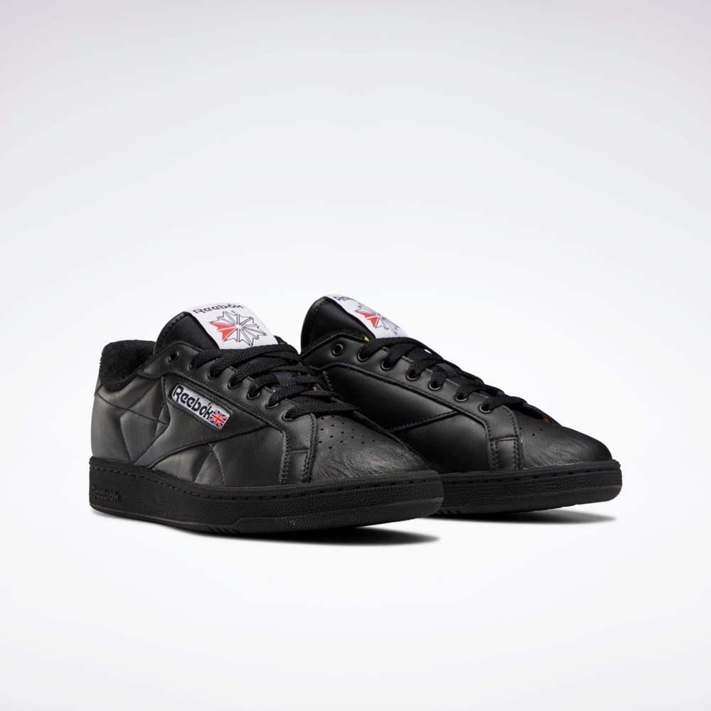 Reebok Club C Grounds Shoes Svarte Rød Svarte | ANFJZL-547