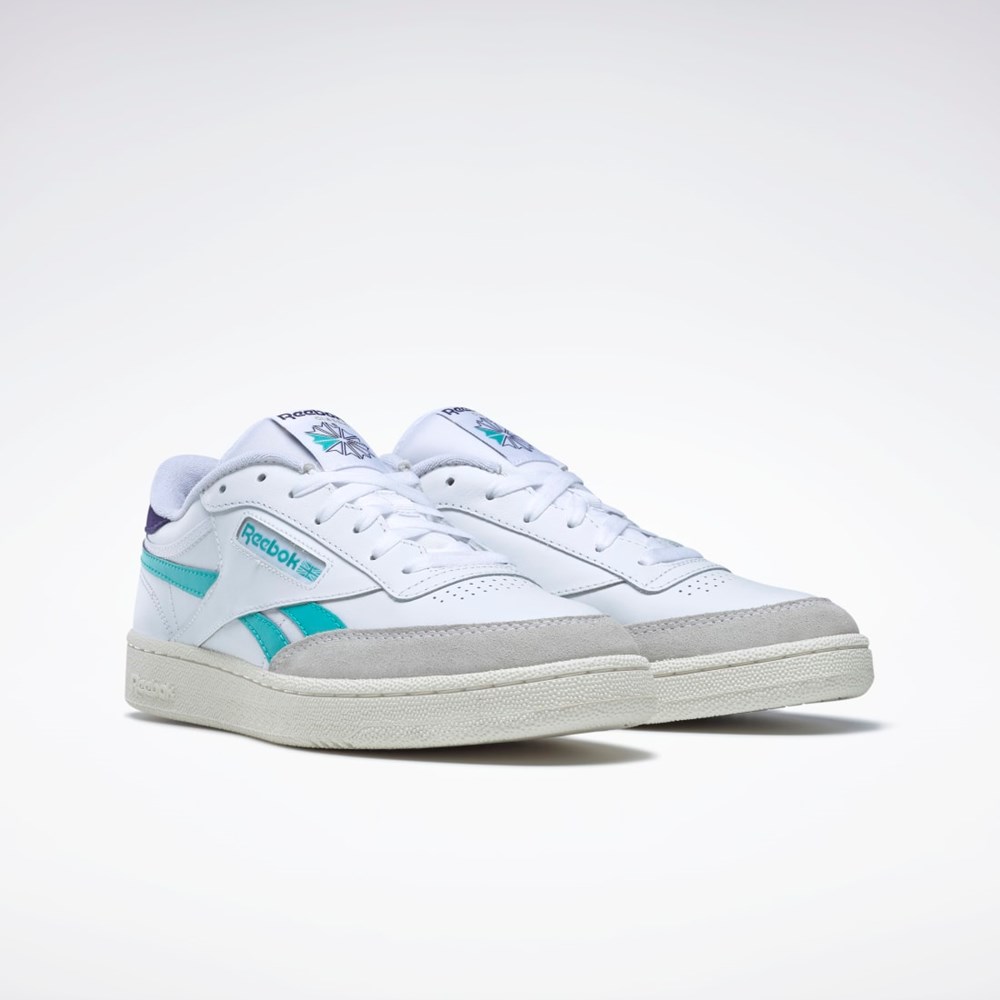 Reebok Club C Revenge Shoes Hvite Lilla | GFCDON-341