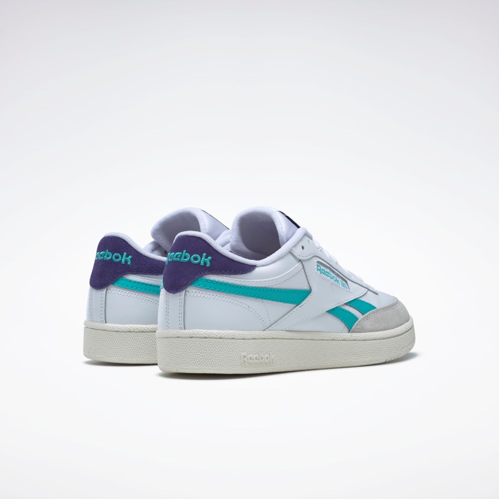 Reebok Club C Revenge Shoes Hvite Lilla | GFCDON-341