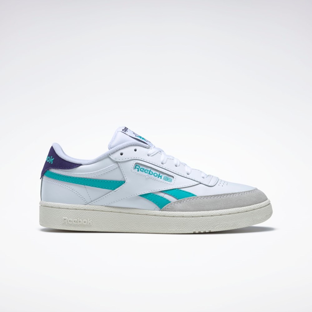 Reebok Club C Revenge Shoes Hvite Lilla | GFCDON-341