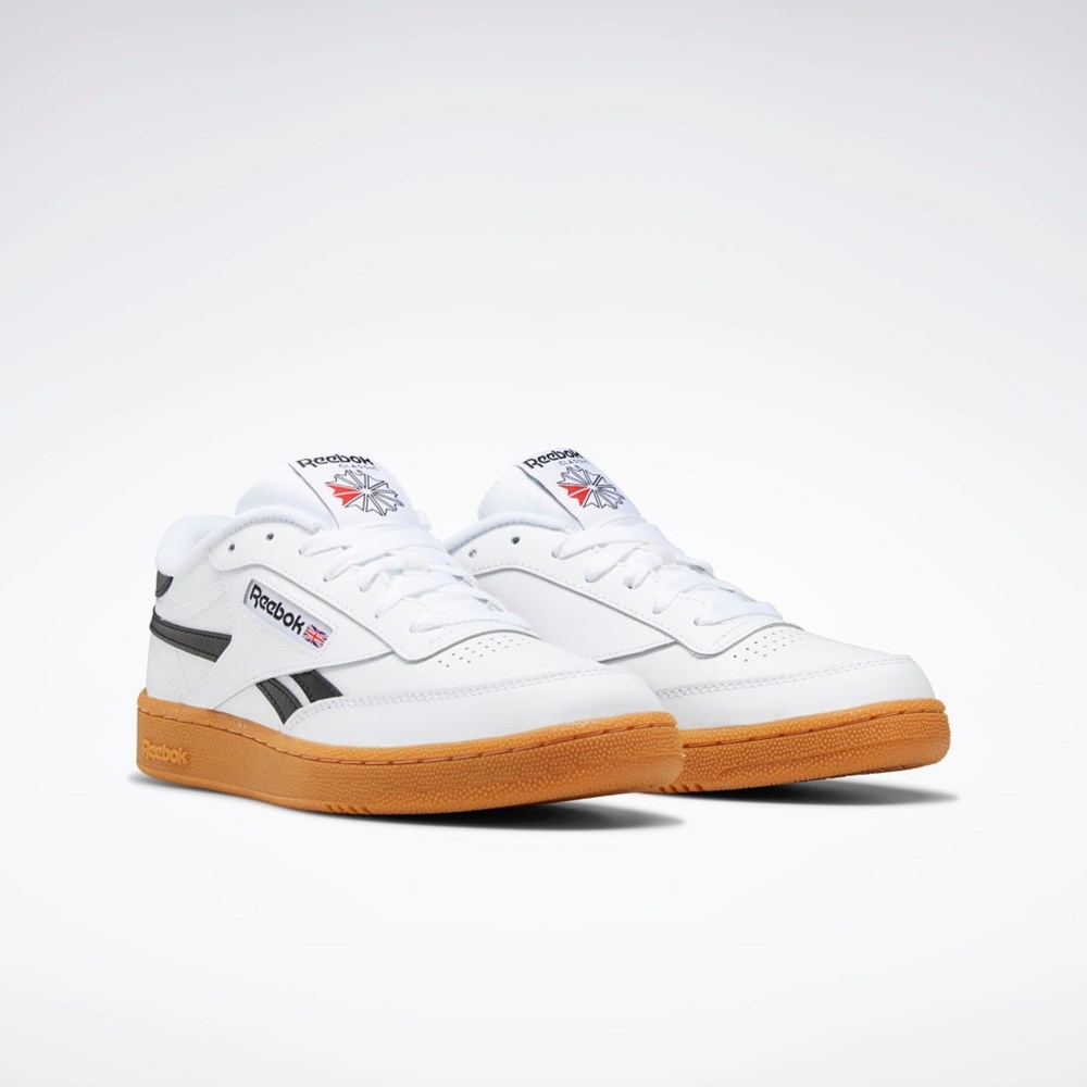 Reebok Club C Revenge Shoes Hvite Svarte | CKLJHY-287