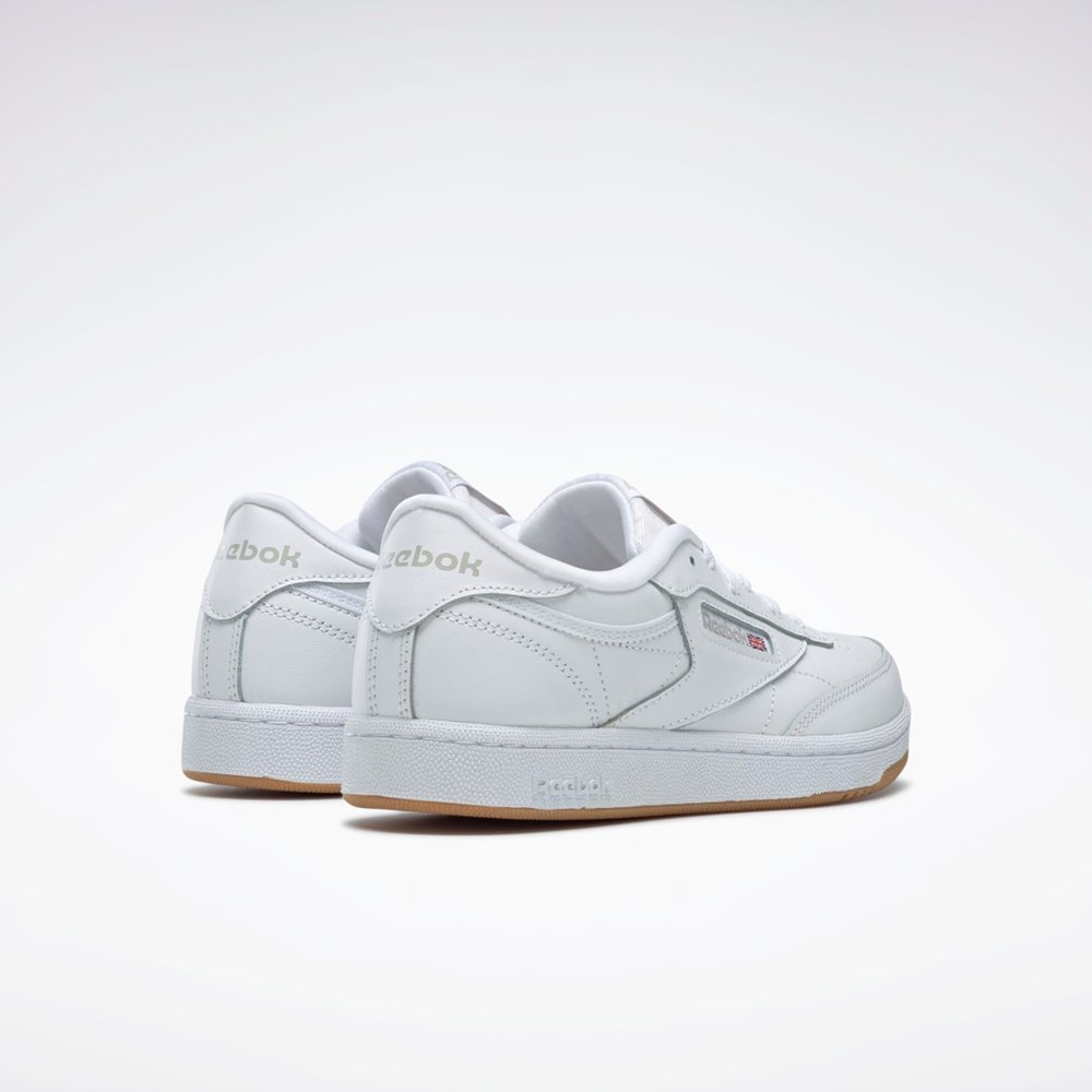 Reebok Club C Shoes - Grade School Hvite | DLQEKW-981