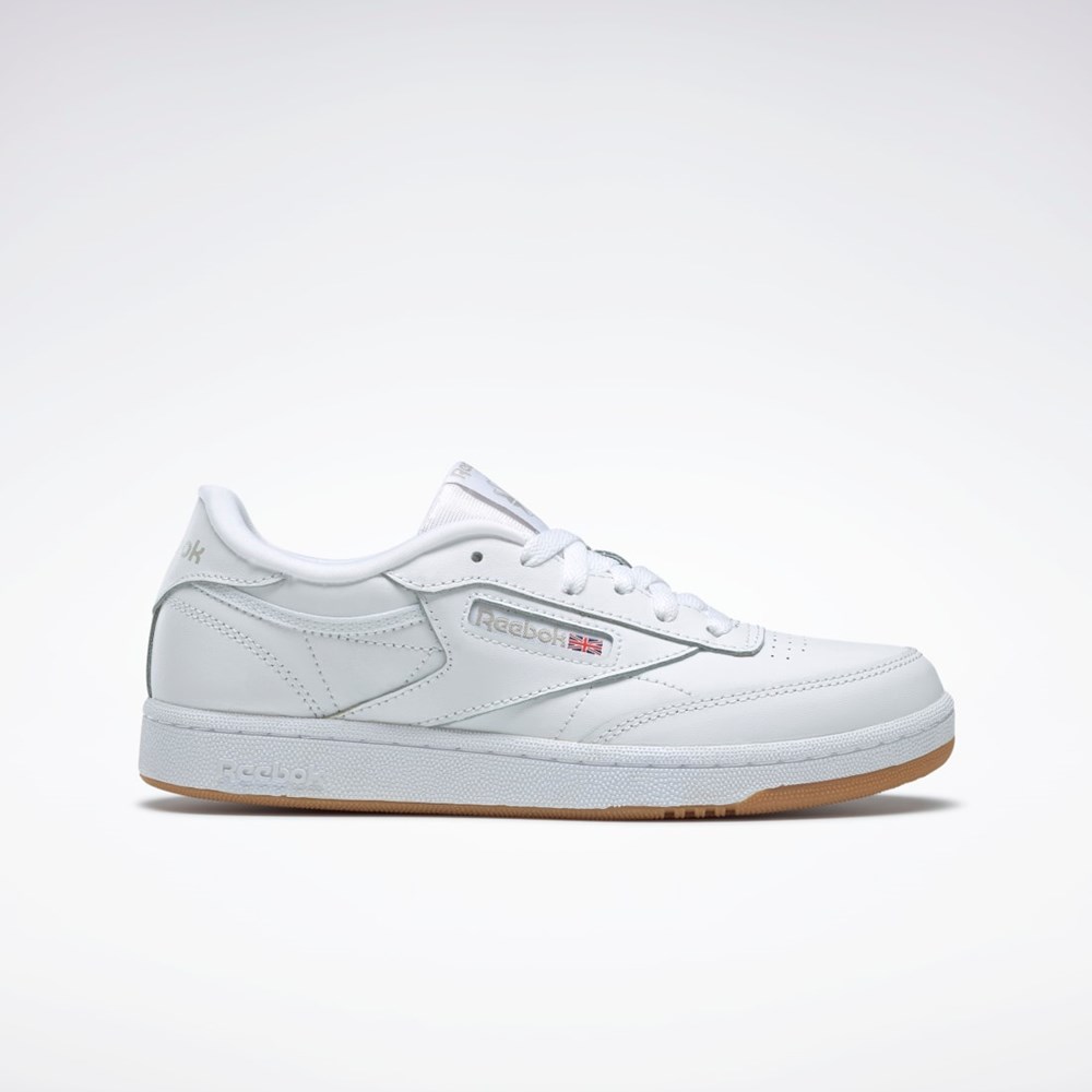 Reebok Club C Shoes - Grade School Hvite | DLQEKW-981