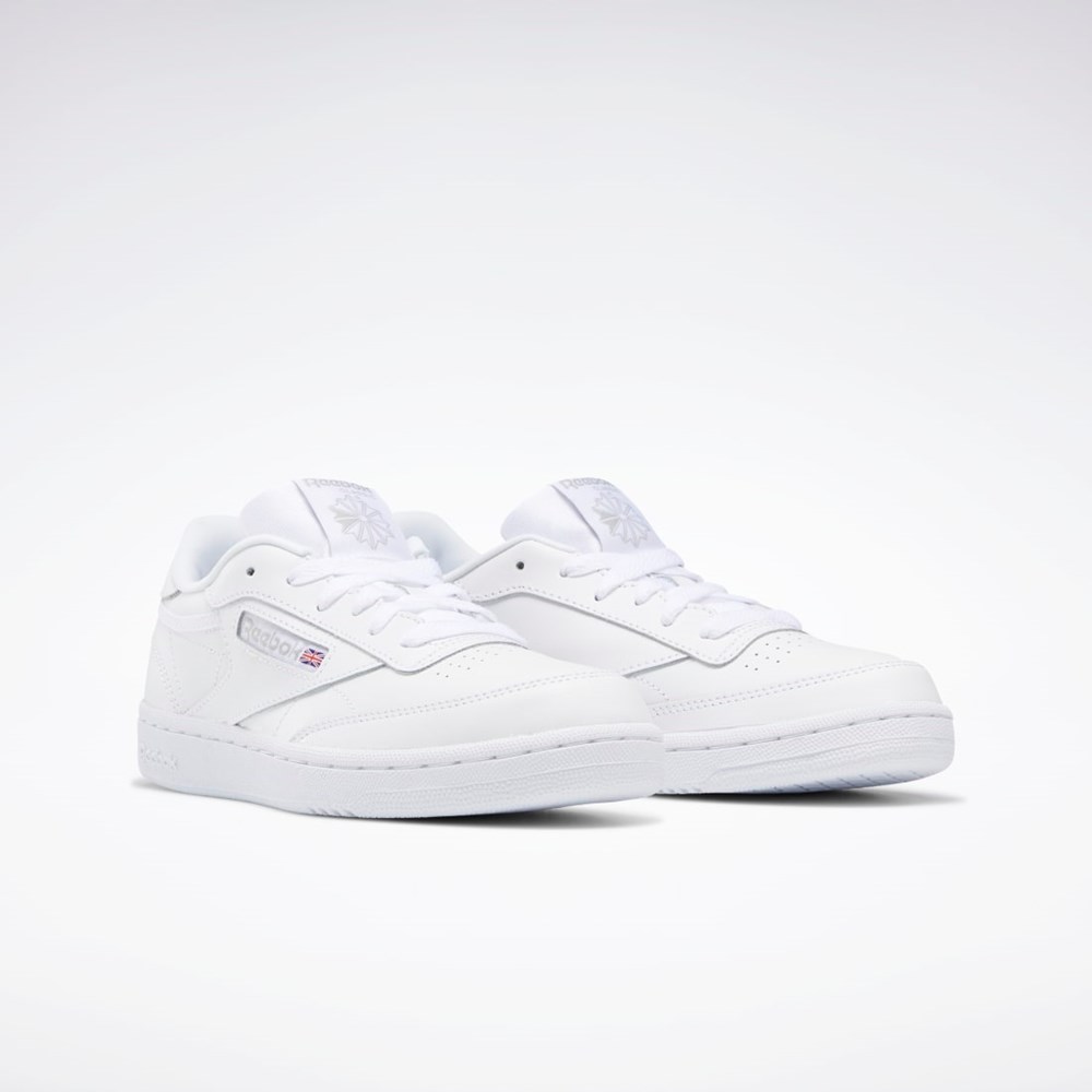 Reebok Club C Shoes - Grade School Hvite Grå | PEFOGI-497