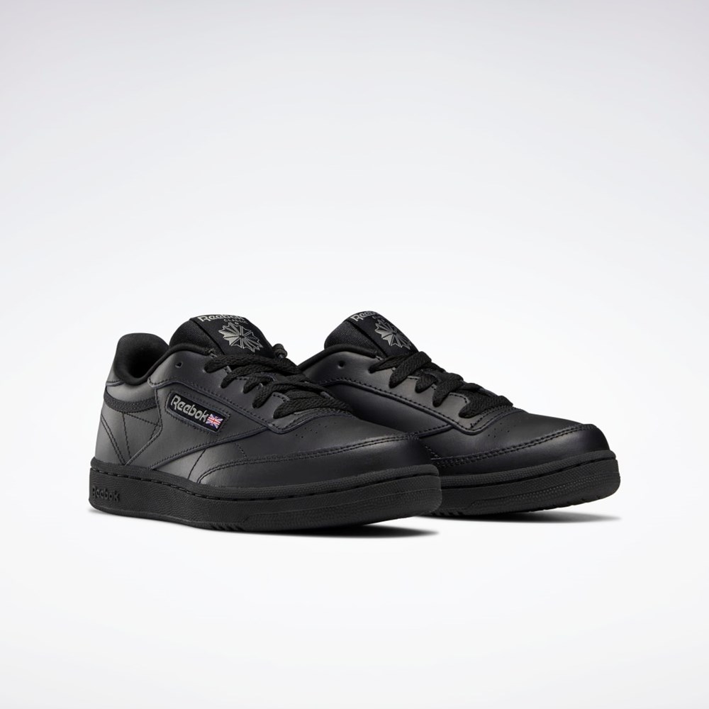 Reebok Club C Shoes - Grade School Svarte | RMGQLC-095