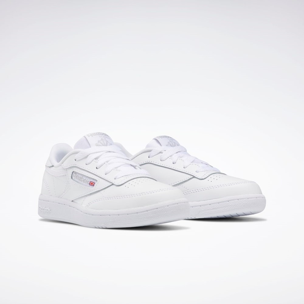 Reebok Club C Shoes - Preschool Hvite Grå | WDXZON-324