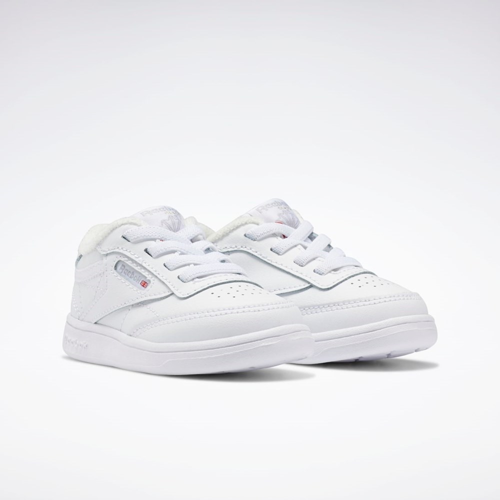 Reebok Club C Shoes - Toddler Hvite Hvite Hvite | RYDVMI-653