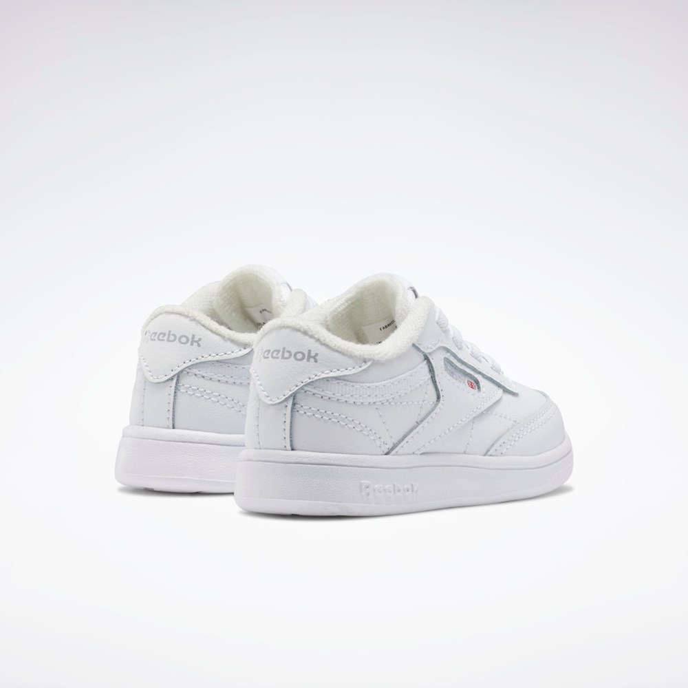 Reebok Club C Shoes - Toddler Hvite Hvite Hvite | RYDVMI-653