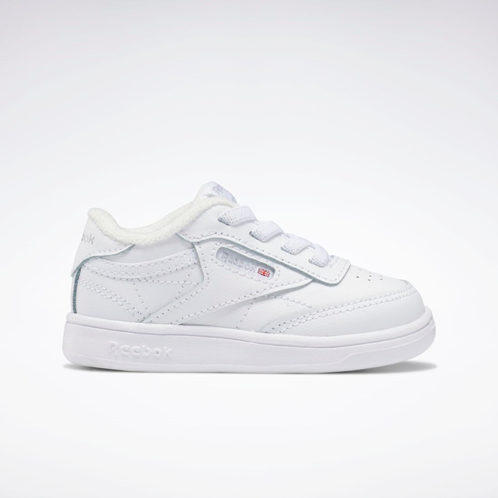 Reebok Club C Shoes - Toddler Hvite Hvite Hvite | RYDVMI-653