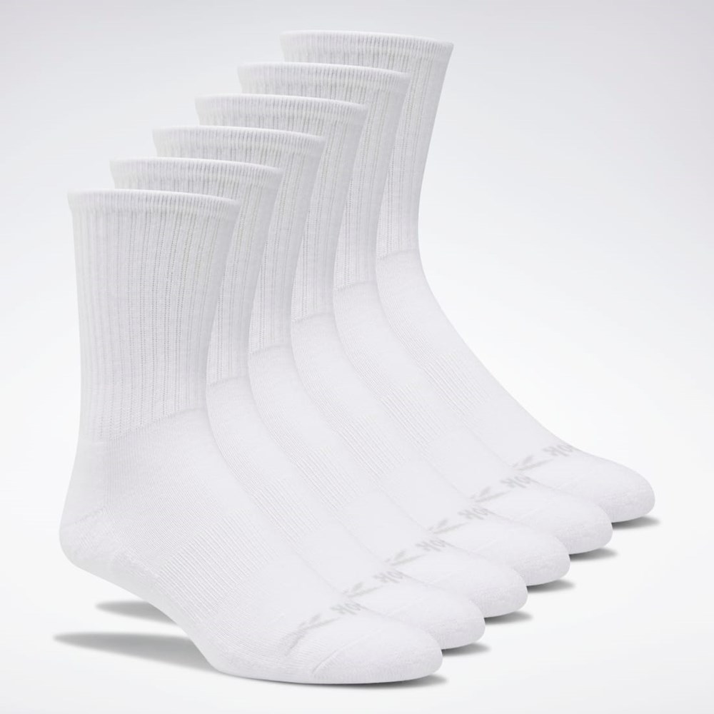 Reebok Crew Basic Delta Socks Six Pack Multi | PCWJDA-134