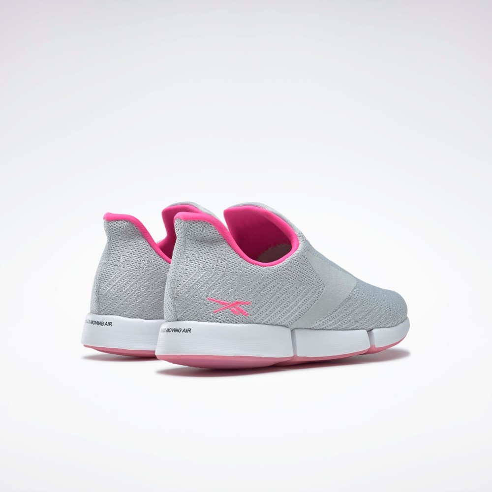 Reebok DailyFit DMX Slip-On Shoes Grå Hvite Rosa | COSQNB-971