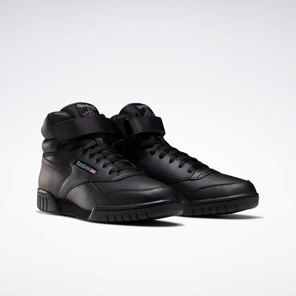 Reebok EX-O-FIT Hi Shoes Svarte | VWADJZ-409