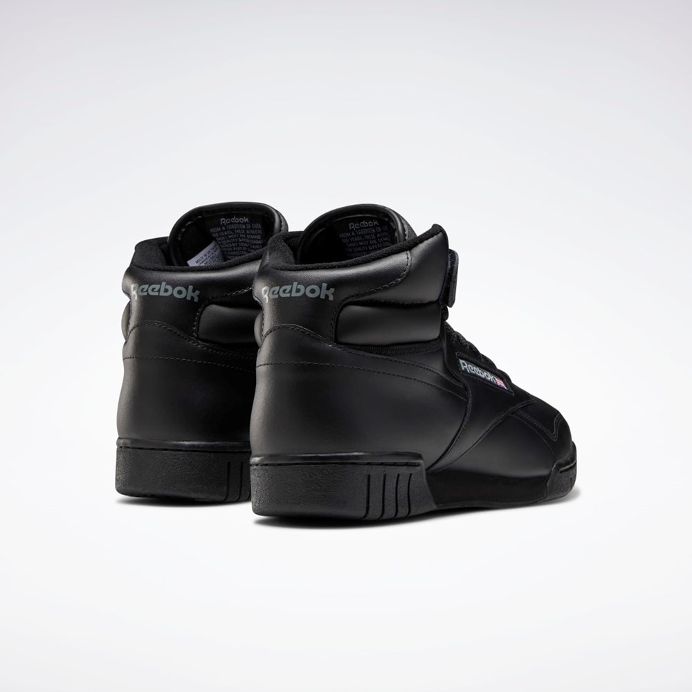 Reebok EX-O-FIT Hi Shoes Svarte | VWADJZ-409