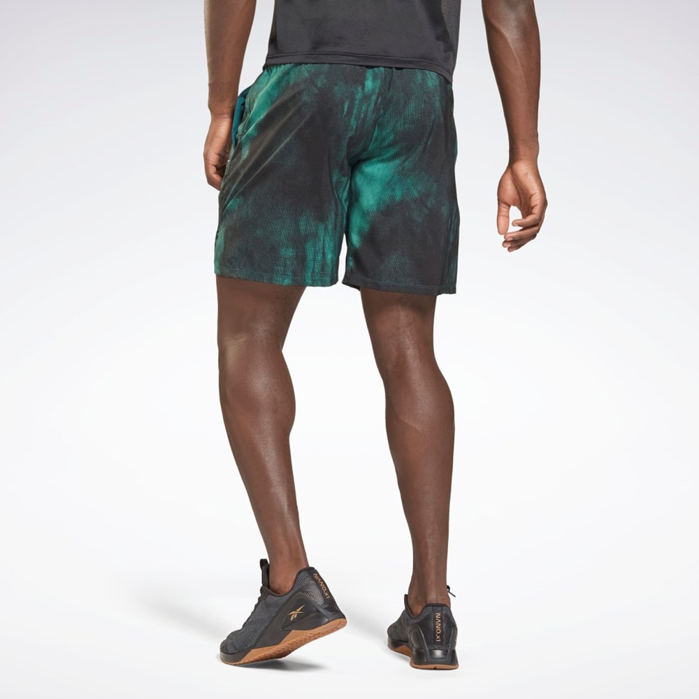 Reebok Epic Lette Printed Trenings Shorts Midnight Pine | IOEJFN-274