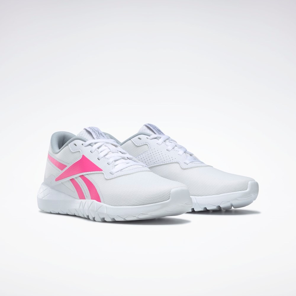 Reebok Flexagon Energy Train 3 Trenings Shoes Hvite Rosa Grå | BNPCYE-254