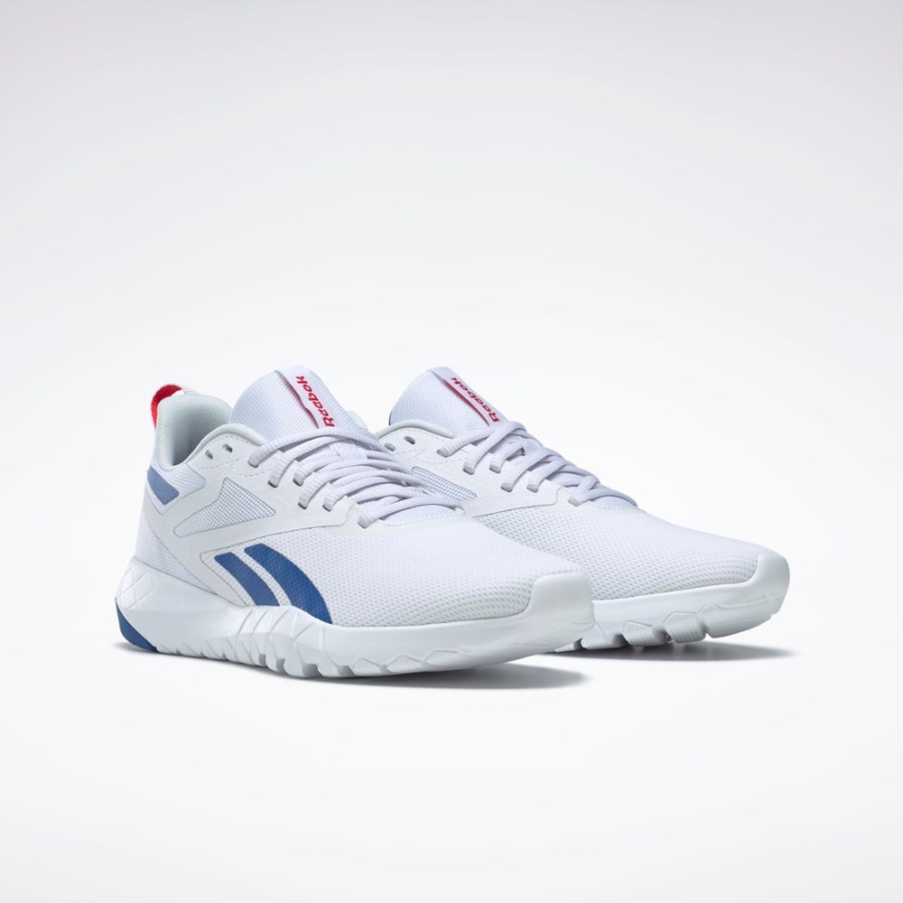 Reebok Flexagon Force 4 Trenings Shoes Hvite Blå Rød | BKSGMU-460